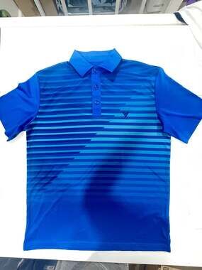 Callaway Opti-Dri Men's Performance Golf Polo Shirt Blue Striped 24